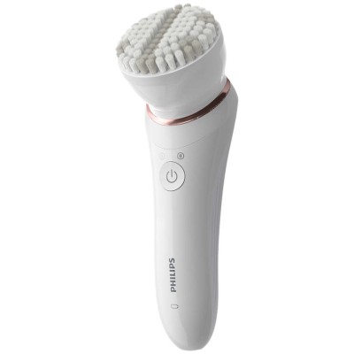 Епілятор Philips 8000 series дисковий, акумуляторний , пінцет.-32, волог.+сух., насадок-8, з підсвіткою, білий (BRE740/10)