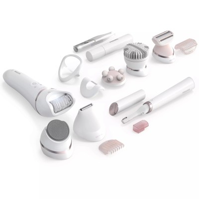 Епілятор Philips Beauty Set Series 9000 дисковий, акумуляторний , пінцет.-32, волог.+сух., насадок-8, футляр, пінцет, тример, бі