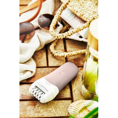 Епілятор Rowenta Aquasoft Wet&Dry пінцетний, акумуляторний , пінцет.-24, волог.+сух., насадок-4, пудровий (EP4930F0)