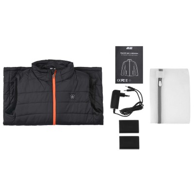 Жилет з підігрівом 2E Heat Power Plus Black з капюшоном, розмір L