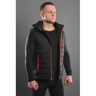 Жилет з підігрівом 2E Heat Power Plus Black з капюшоном, розмір M