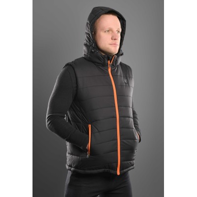 Жилет з підігрівом 2E Heat Power Plus Black з капюшоном, розмір M