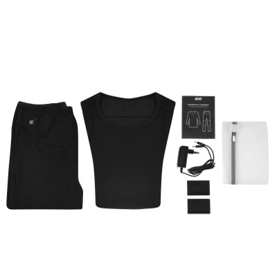 Жіноча термобілизна з підігрівом 2E eFiber for Women Black, розмір XL