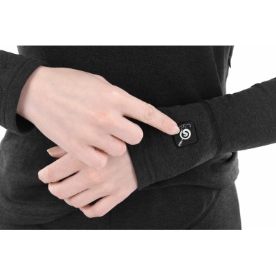 Жіноча термобілизна з підігрівом 2E eFiber for Women Black, розмір XL
