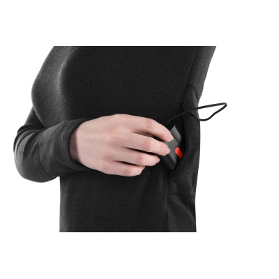 Жіноча термобілизна з підігрівом 2E eFiber for Women Black, розмір XL