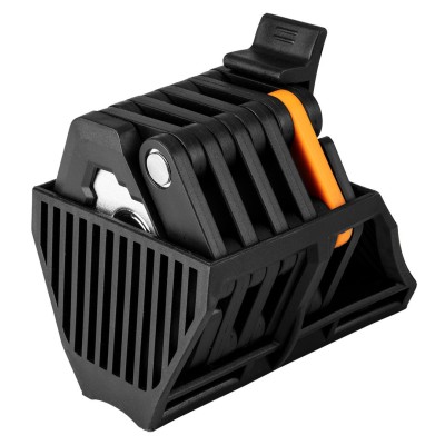 Замок протиугінний Neo Tools складаний, цинковий сплав + ABS пластик, 3 ключі, 78см, 0.62кг