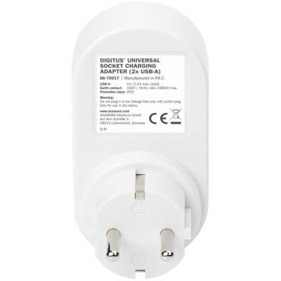Зарядний пристрій DIGITUS Universal USB + Power Socket