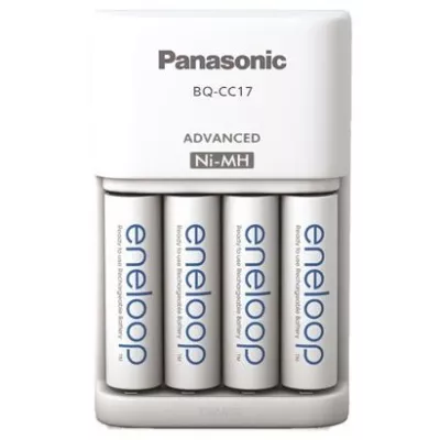 Зарядний пристрій Panasonic Advanced Charger+ Акумулятор Eneloop NI-MH AA 2000 мАг, 4 шт. (K-KJ17MCD40E)