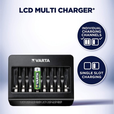 Зарядний пристрій Varta LCD Multi Charger PLUS АА/АААх8 (57681101401)