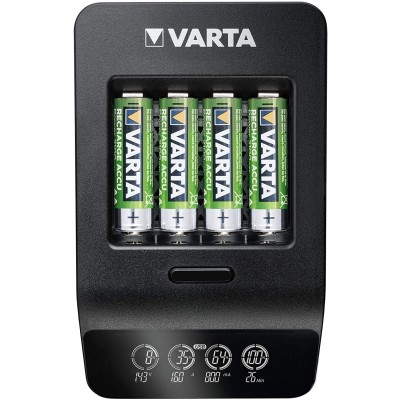 Зарядний пристрій Varta LCD Smart Plus Charger 4хNI MH AA2100 мА•год (57684101441)