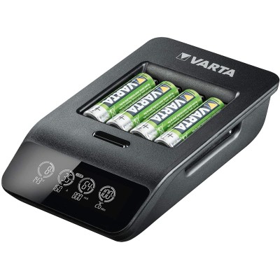 Зарядний пристрій Varta LCD Smart Plus Charger 4хNI MH AA2100 мА•год (57684101441)
