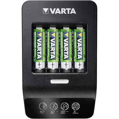 Зарядний пристрій Varta LCD Ultra Fast Plus Charger 4хNI MH AA2100 мА•год (57685101441)