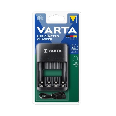 Зарядний пристрій Varta Value USB Quattro Charger pro АА/АААх4 (57652101401)