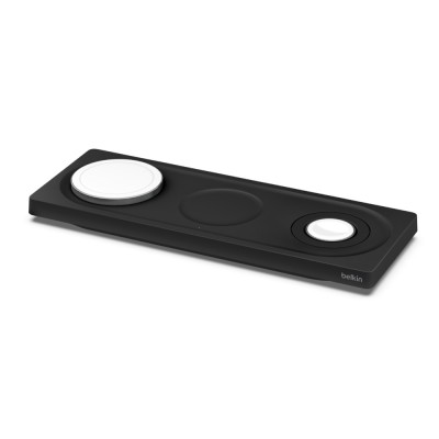 Зарядний пристрій бездротовий Belkin 3в1 MagSafe PRO iPhone/Watch/AirPods, чорний (WIZ016VFBK)