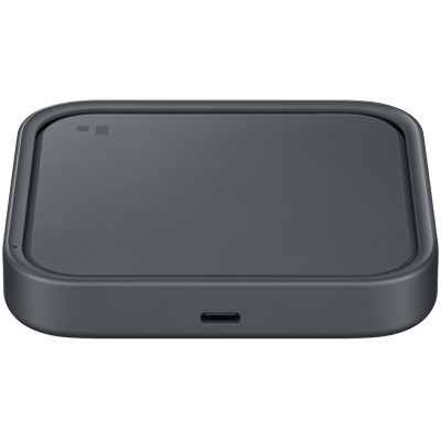 Зарядний пристрій бездротовий Samsung 15Вт з блоком живлення, сірий темний (EP-P2400TBEGEU)