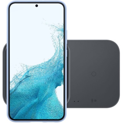 Зарядний пристрій бездротовий Samsung Duo 15Вт з блоком живлення, сірий темний (EP-P5400TBEGEU)