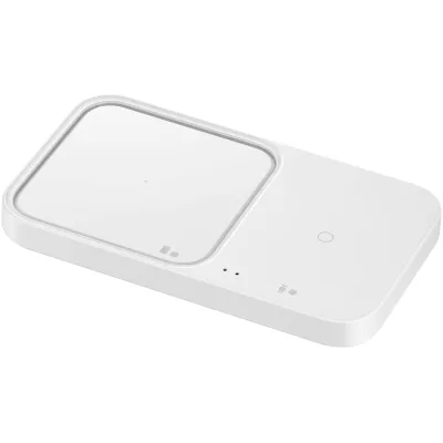 Зарядний пристрій бездротовий Samsung Duo 15Вт, білий