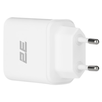Зарядний пристрій мережевий 2E 20Вт USB-C PD, білий (2E-WC1USBC20W-W)