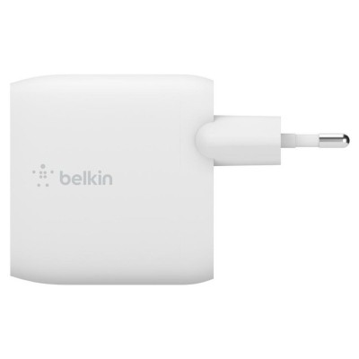 Зарядний пристрій мережевий Belkin 24Вт 2хUSB-A, білий (WCB002VFWH)