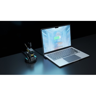 Зарядний пристрій мережевий GravaStar Alpha65 65Вт 2XUSB-C/USB-A, cірий (GRAVASTARA65_GRY_EUK)