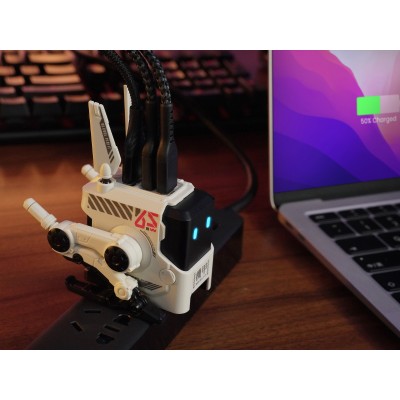 Зарядний пристрій мережевий GravaStar Alpha65 65Вт 2XUSB-C/USB-A, білий (GRAVASTARA65_WHT_EUK)