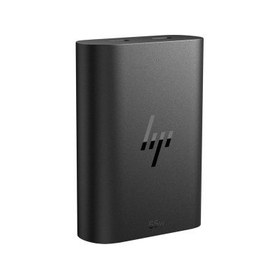 Зарядний пристрій мережевий HP 65W 2хUSB-C, кабель USB-C > USB-C, 1м, чорний
