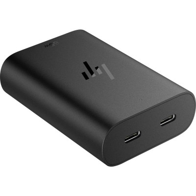 Зарядний пристрій мережевий HP 65W 2хUSB-C, кабель USB-C > USB-C, 1м, чорний