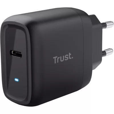 Зарядний пристрій мережевий Trust Maxo 45Вт, USB-C PD, чорний (24816_TRUST)
