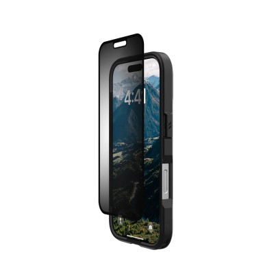 Захисна плівка анти-шпигун UAG для iPhone 16 Pro, Removable Privacy, Glass - Tint (14436811NA)