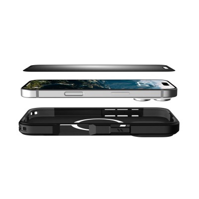 Захисна плівка анти-шпигун UAG для iPhone 16 Pro, Removable Privacy, Glass - Tint (14436811NA)