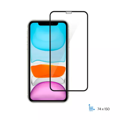 Захисне скло IPhone XR/11 2E FCFG(1 Pack) 2.5D (2E-IP-11.-6.1-SMFCFG-BB) black border
