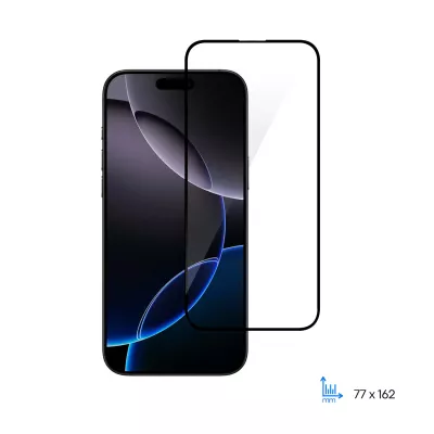 Захисне скло iPhone 16 Pro Max 2E 2.5D FCFG (1 Pack) (2E-IP-16PM-6.9-SMFCFG-BB) чорна рамка