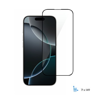 Захисне скло 2E для Apple iPhone 16 Pro(6.3), 2.5D FCFG, (1 Pack), чорна рамка (2E-IP-16P-6.3-SMFCFG-BB)