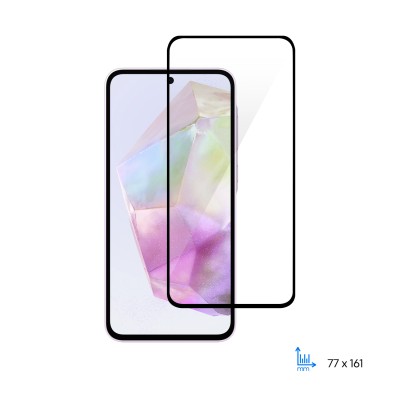Захисне скло 2E для Samsung Galaxy A35 5G (A356), 2.5D FCFG, (1 Pack), чорна рамка (2E-G-A35-SMFCFG-BB)