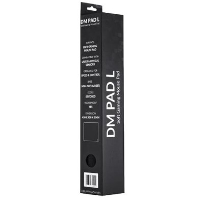 Ігрова поверхня Dream Machines DM Pad L Black 450x400x3 (DM_Pad_L)