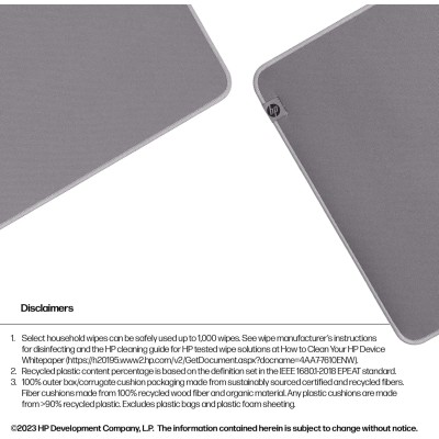 Ігрова поверхня HP 205 Sanitizable, XL, (700х300х2мм), сірий (8X596AA)