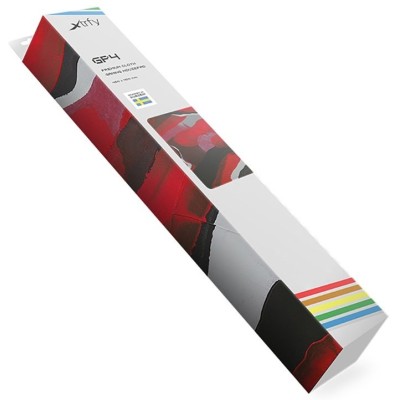 Ігрова поверхня Xtrfy GP4 Abstract Retro, L (460 x 400 x 4мм), червоний (XG-GP4-L-RETRO)