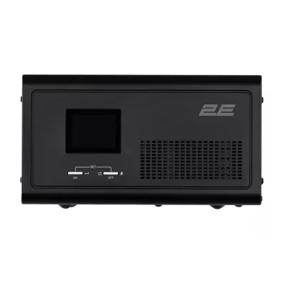 Інвертор 2E HI1000, 1000W, 12V - 230V, LCD, AVR, 2xSchuko + DC output (2E-HI1000)