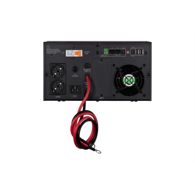 Інвертор 2E HI600, 600W, 12V - 230V, LCD, AVR, 2xSchuko + DC output (2E-HI600)