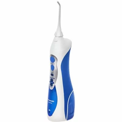 Іригатор Panasonic портативний, чаша 130 мл, Ni-Mh акум. в компл., біло-синій (EW1211A321)