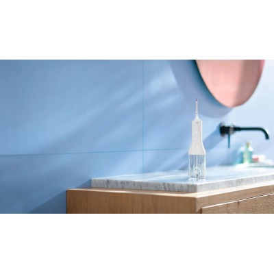 Іригатор Philips портативний Sonicare Cordless Power Flosser 3000, чаша 250 мл, чохол, 2 насадки , білий