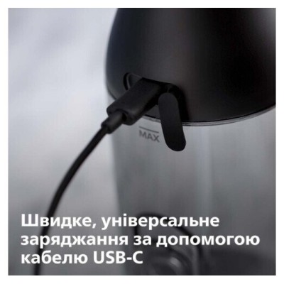 Іригатор Philips портативний Sonicare Cordless Power Flosser 3000, чаша 250 мл, чохол, 2 насадки , чорний