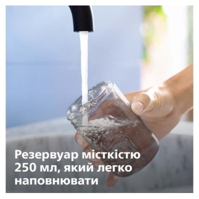 Іригатор Philips портативний Sonicare Cordless Power Flosser 3000, чаша 250 мл, чохол, 2 насадки , чорний