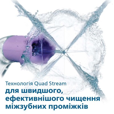 Іригатор Philips портативний Sonicare Cordless Power Flosser 3000, чаша 250 мл, чохол, 2 насадки , чорний