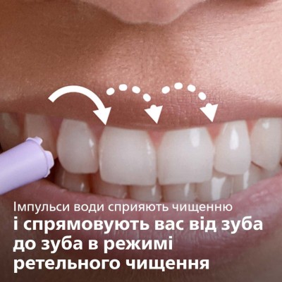 Іригатор Philips портативний Sonicare Cordless Power Flosser 3000, чаша 250 мл, чохол, 2 насадки , чорний