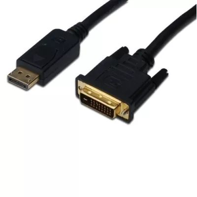 Кабель DIGITUS DisplayPort > DVI-D (M/M), 2м, чорний (AK-340301-020-S)