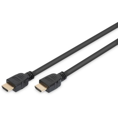 Кабель DIGITUS HDMI (M/M), 8K, Ultra High speed/Ethernet, 1м, чорний (AK-330124-010-S)