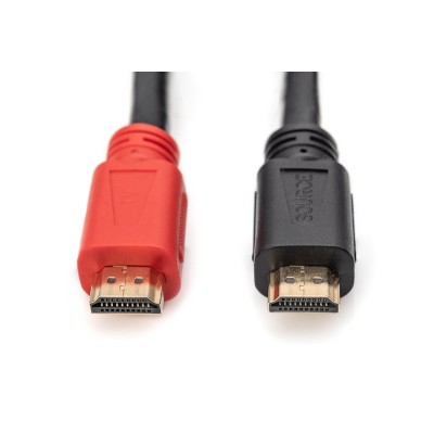 Кабель DIGITUS HDMI (M/M), High speed, активний, 15м, чорний (AK-330105-150-S)