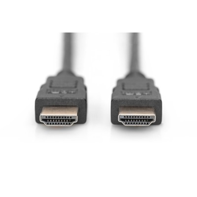 Кабель DIGITUS HDMI (M/M), High speed/Ethernet, 1м, чорний (AK-330107-010-S)
