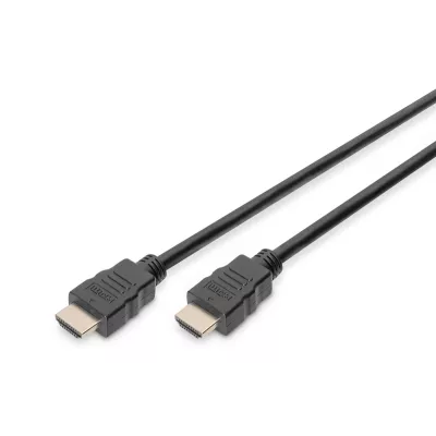 Кабель DIGITUS HDMI (M/M), High speed/Ethernet, 5м, чорний (AK-330107-050-S)